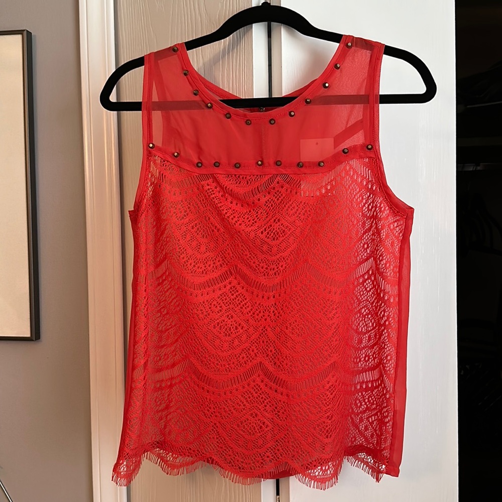 Chloe K Top with Lace